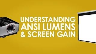  Elite Screen  Understanding ANSI Lumens & Screen Gain [Projector Screen]