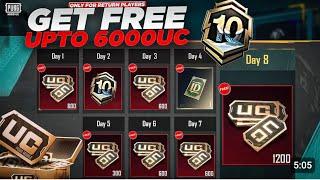 Get Free Uc To Everyone } Upto Free 6000Uc } Get Free Royal Pass } PUBGM ️