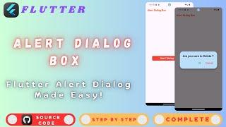 How to Create an Alert Dialog Box in Flutter | Step-by-Step | Flutter Alert Dialog Made Easy