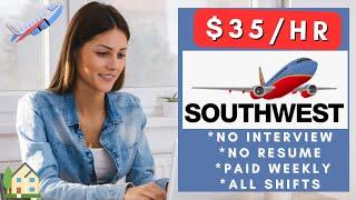 Southwest is Hiring 3 Remote Jobs! No Interview No Resume No Experience Work From Home Jobs 2024