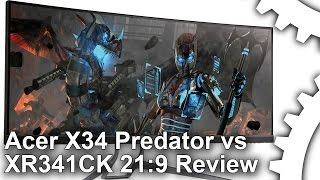 Acer X34 Predator vs XR341CK Ultra-Wide Monitor Review