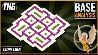 THE BEST TH6 War/Trophy Base !! COC Town Hall 6 Hybrid Base Design Layout 2023 !! Clash of Clans