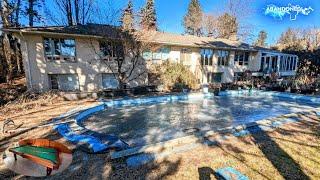 Massive Bungalow ABANDONED And Packed Full Of Awesome Stuff!! Messy Time Capsule With Pool Room!