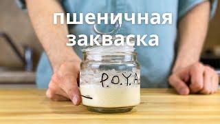 Пшеничная закваска для хлеба | Полностью с нуля