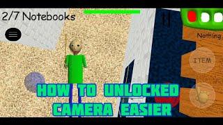 Baldi's Basics Mod Menu Android, How To Unlock The Camera Easier