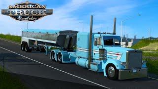 Perfect Tarheel Blue 2022 Custom Peterbilt 389 | C-15 plus Sartana Modding trailers