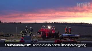 Kaufbeuren / B12: Frontal in den Gegenverkehr