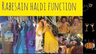rabesain haldi function| rabesain new shoot| rabeeca khan new vlog today| Hussain tareen new vlog|
