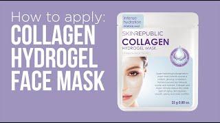 How to apply: Skin Republic Collagen Hydrogel Face Mask