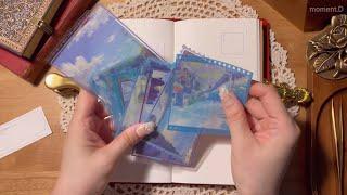 ASMR 탁 트인 시원한 한 페이지 다이어리 꾸미기 Art Journaling #scrapbooking #papertherapy #コラージュ #collage 다꾸
