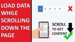 How to Load Data On Scrolling Page Down using Jquery & PHP - [hindi]