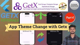 Flutter change app theme with getx | getx theme update | change app theme with getx in flutter |code