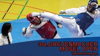 3 GREVENMACHER MOSEL OPEN  Taekwondo  122 Ensar Alomerovic vs  Viktor Shkurenko