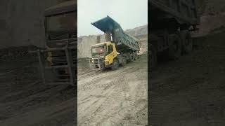 Volvo tipper unloading time #tipper #damper #excavator #tructer #damperlover #jcb