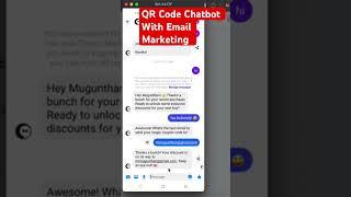 QR Code Chatbot With Email Marketing #qrcodemarketing #chatbotmarketing