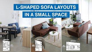 L-Shaped Sofa Layouts in a Small Space | MF Home TV