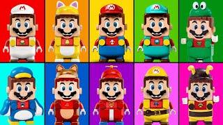 LEGO vs Super Mario Bros Game Series Ten(10) Characters Comparison Play