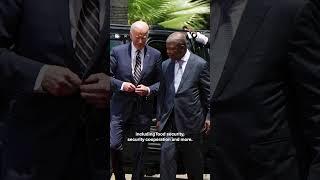 Biden visits Angola on first trip to Africa as president | VOA News #shorts