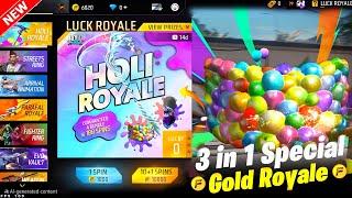 Holi Special Gold Royale | Free Fire New Event | Ff New Event Today | Upcoming New Event Ff