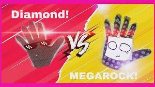 Diamond Glove Vs Megarock (why diamond glove is better) Roblox