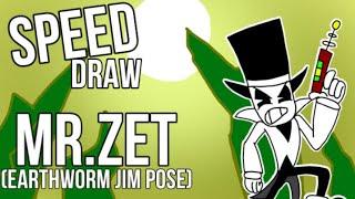 Speed draw #2: mr. Zet (earthworm Jim pose)