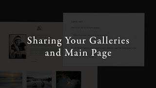 Sharing Your Art Galleries and Main Page