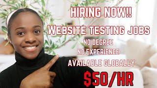 7 Remote Work from Home WEBSITE TESTING JOBS Hiring Now for Beginners. Earn $50/ HR.