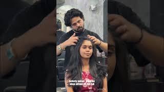 Butterfly haircut: giving me wings without the Red Bull #haircutwomens #butterflyhairs #jishanmua