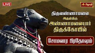 LIVE:திருவண்ணாமலை ஸ்ரீஅருணாச்சலேஸ்வரர் கோயில் | சோம வார பிரதோஷம் | Pradosham | Jothitv