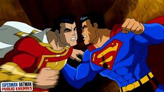 Superman Vs. Shazam Epic Battle Scene | Superman/Batman: Public Enemies