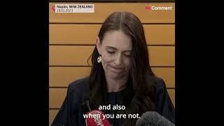 New Zealand PM Ardern says 'not enough in the tank' to continue #shorts #nocomment