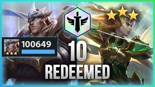 3 STAR GAREN 100K DAMAGE! | 3 STAR KAYLE | 10 REDEEMED TEAM COMP | LUCKIEST TFT GAME EVER! Set 5.5