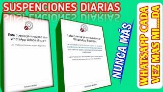 Como evitar suspenciones constantes de tu cuenta de WhatsApp || SOPORTE WHATSAPP