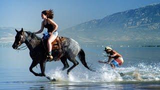 Horse Surfing! Most Epic Skim Tricks! | DEVINSUPERTRAMP