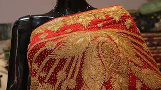 AR-1041 "The Red Chilly" Premium Bridal Saree||Shipping Worldwide||COD available