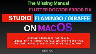 Flutter doctor Error, Update to the latest Android SDK