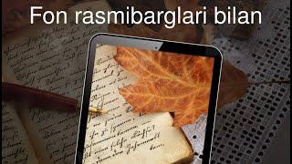 Fon rasmi 4K barglari bilan