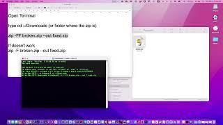 Recover corrupt broken zip file for free with Mac