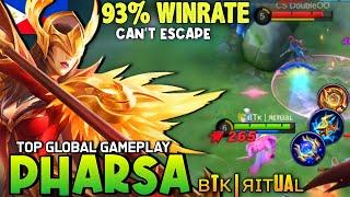 Can't Escape From My Ultimate! | Top Global PHARSA Ranked Gameplay BEST BUILD By ʙTᴋ | яɪᴛuaʟ - MLBB