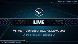 LIVE! | T1 | Day 4 | WTT Youth Contender Wladyslawowo 2025 | Session 2