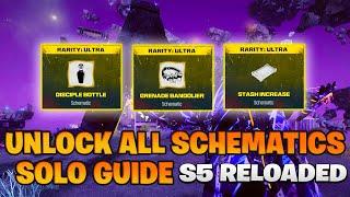 UNLOCK ALL SCHEMATICS SOLO GUIDE Season 5 Reloaded MW3 Zombies