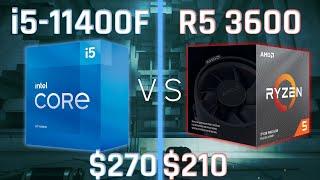 i5-11400F vs Ryzen 5 3600 | Gaming, Workstation, Power