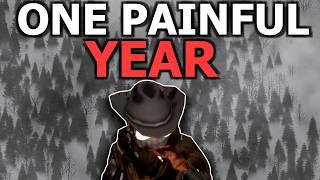 I Survived Project Zomboid's Most INFAMOUS Challenge | 1 Painful Year