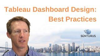 Tableau: Dashboard Design Best Practices