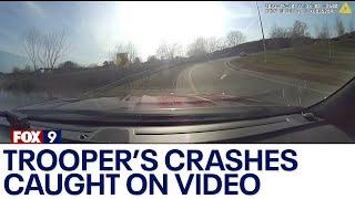 Dashcam video: MN trooper involved in 4 crashes before deadly wreck