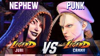 SF6 ▰ NEPHEW (Juri) vs PUNK (Cammy) ▰ High Level Gameplay