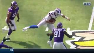 Josh Allen Leaps Over Defender