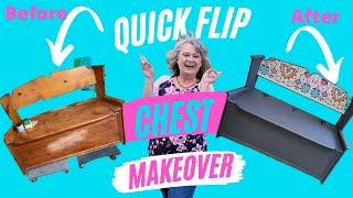 Painting an old Blanket Chest with Silk Paint and Using a Transfer