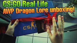 CS:GO Real Life - AWP Dragon Lore case opening!