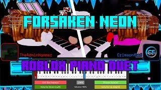 NEXT LEVEL PIANO DUET! Forsaken Neon - Dimrain47 Roblox Talent Show  